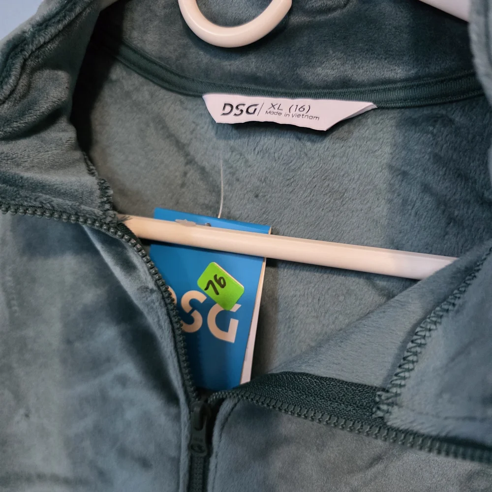 DSG Teal Quarter-Zip Fleece Pullover